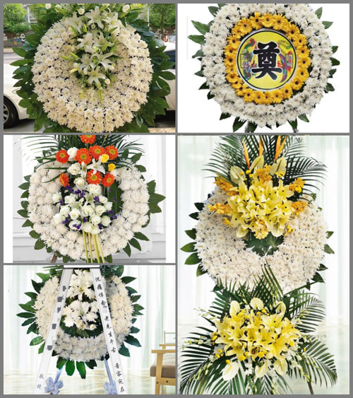 湖北孝感市安陆市接官乡花圈速递